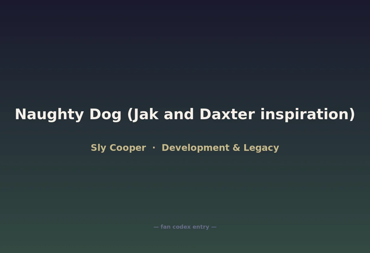 Naughty Dog (Jak and Daxter inspiration)