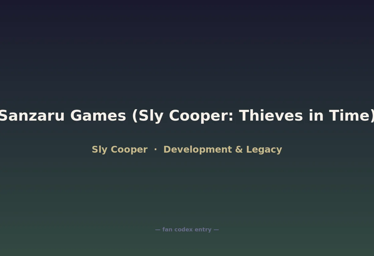 Sanzaru Games (Sly Cooper: Thieves in Time)