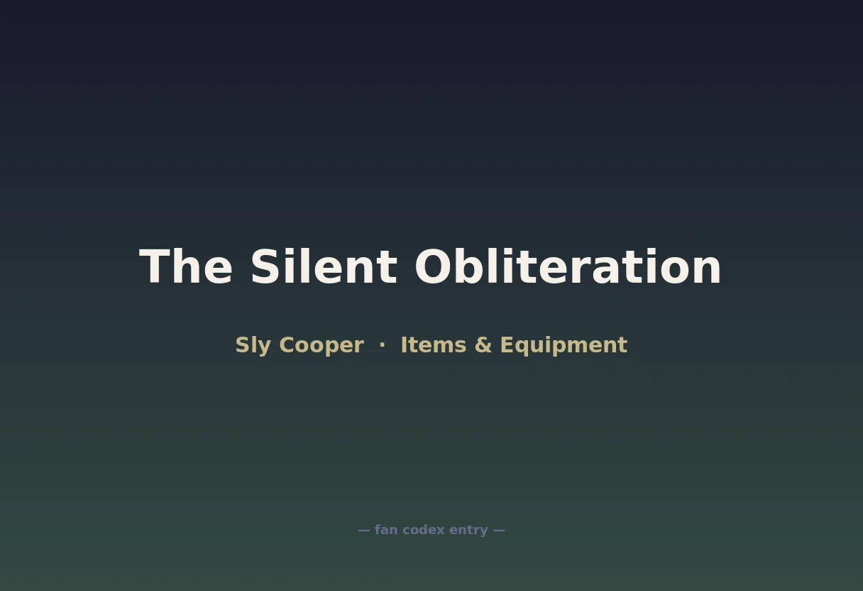 The Silent Obliteration